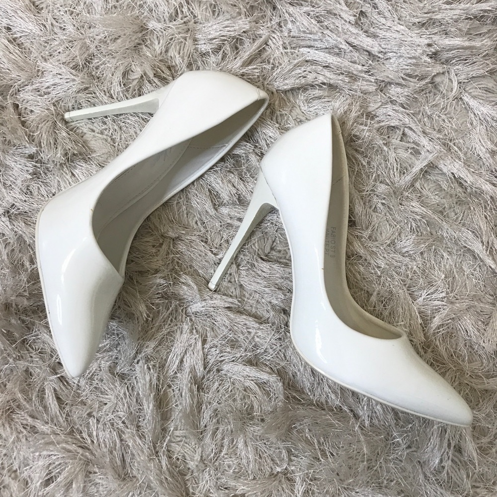 Bella Luna Fabio St White Patent Stilettos 8
